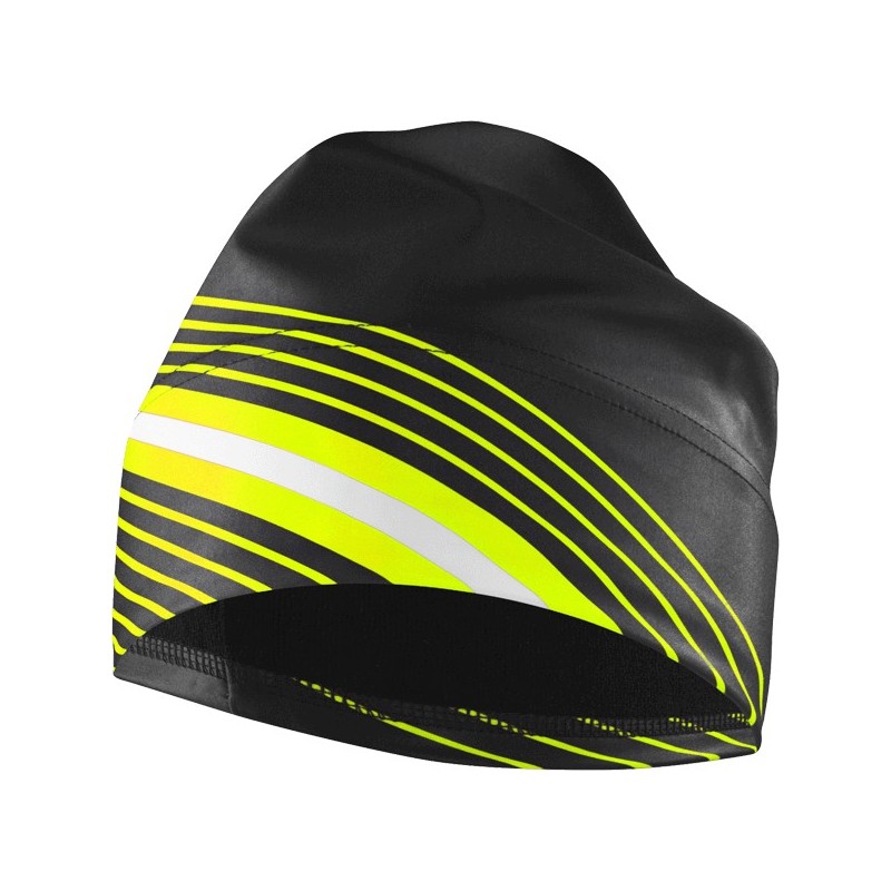 Löffler Elastic-Muts WorldCup zwart-geel